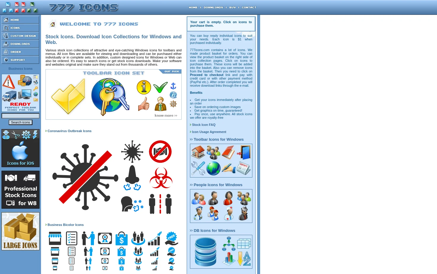 777Icons.com 页面快照